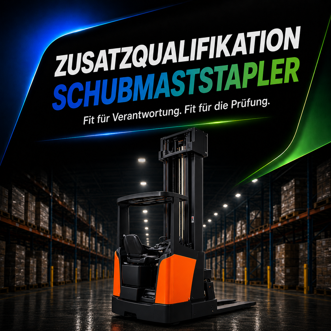 Schubmaststapler